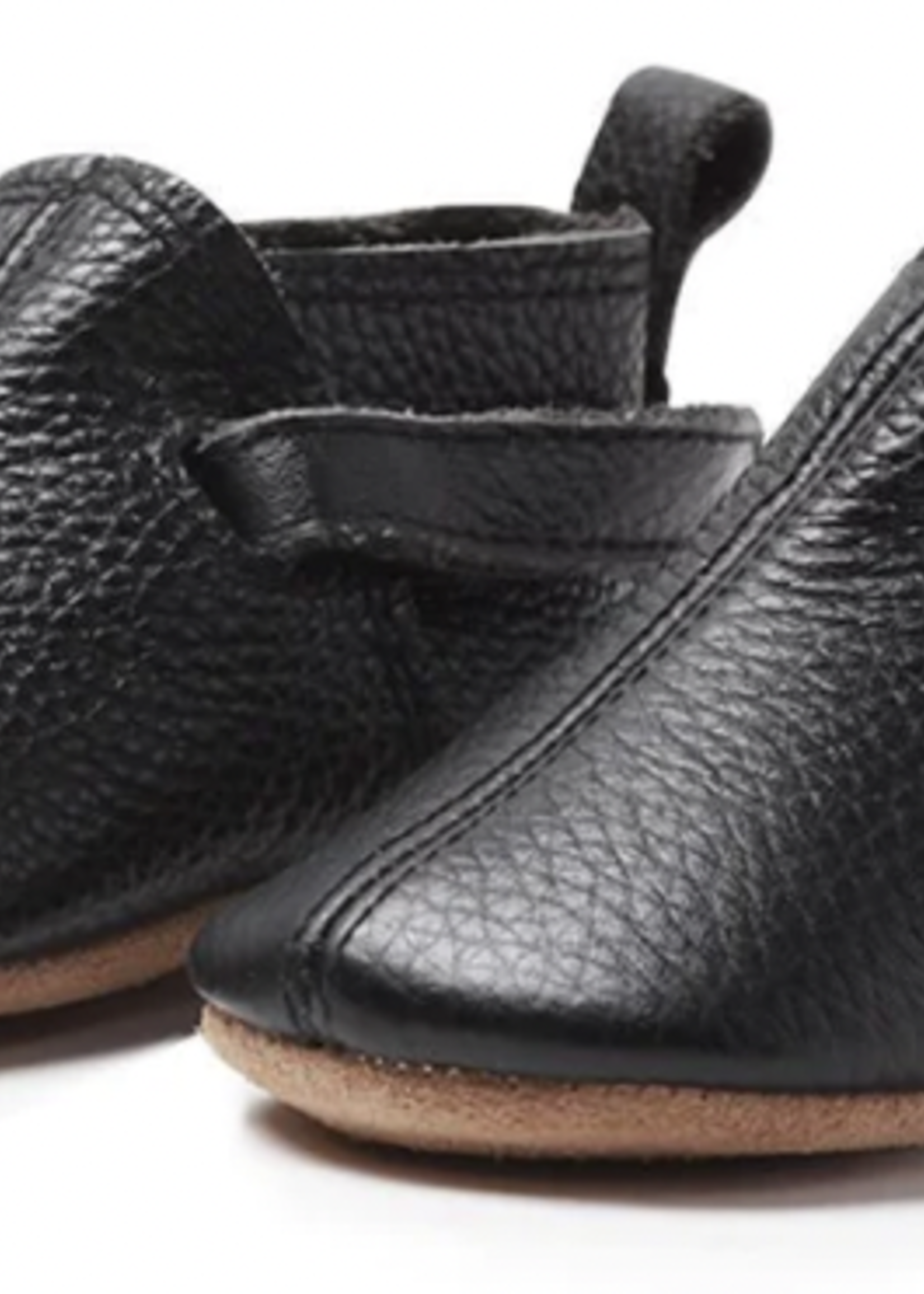 Zutanos Black Leather Baby Shoe
