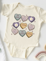 Bohemian Babies Conversation Heart Bodysuit