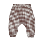 Quincy Mae WOVEN PANT || PLUM GINGHAM