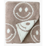 Lucky Panda Kids Smiley Fuzzy Blanket