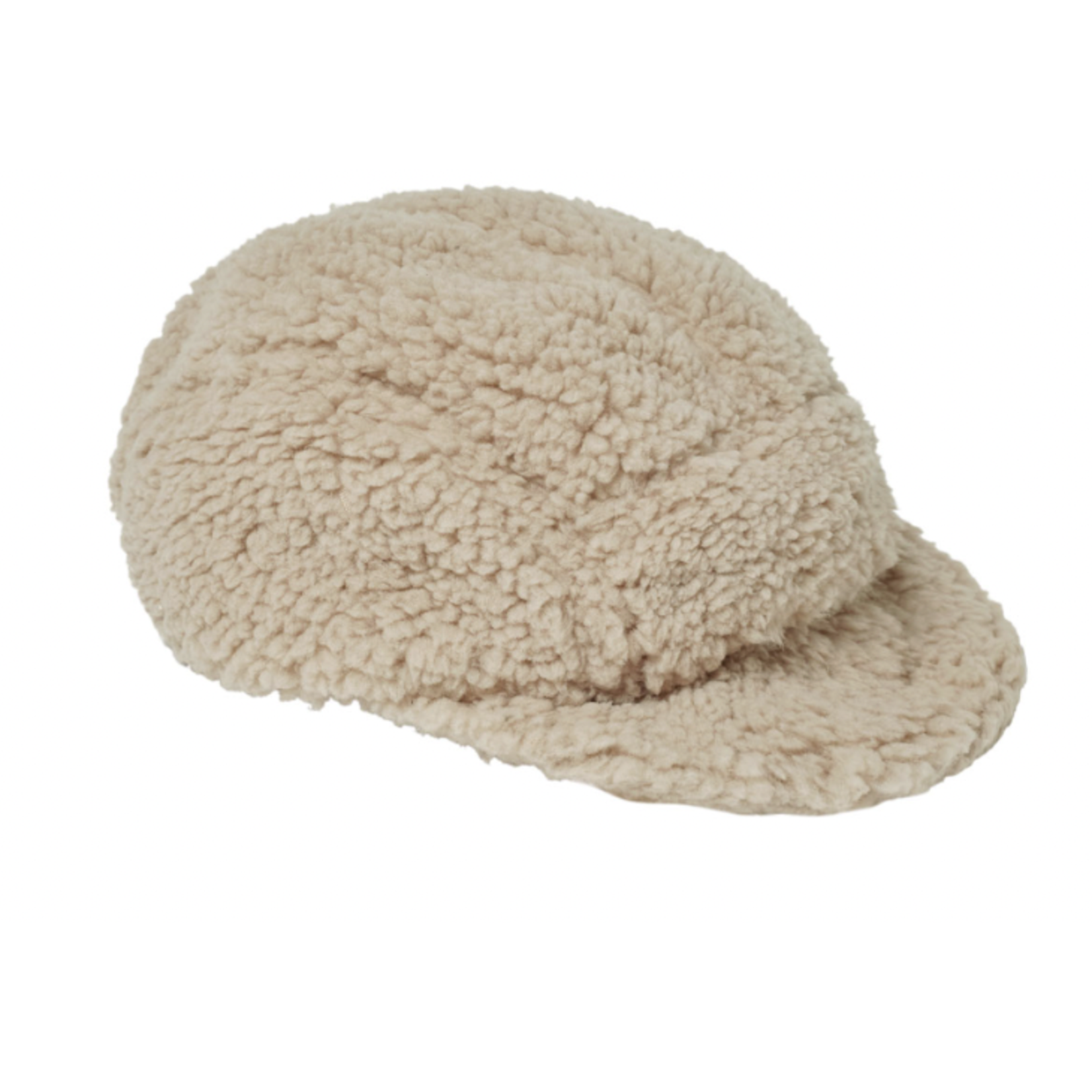 Quincy Mae SHERPA BABY CAP || SAND
