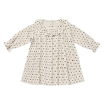 Quincy Mae VELOUR BABY DRESS || POLKA DOT