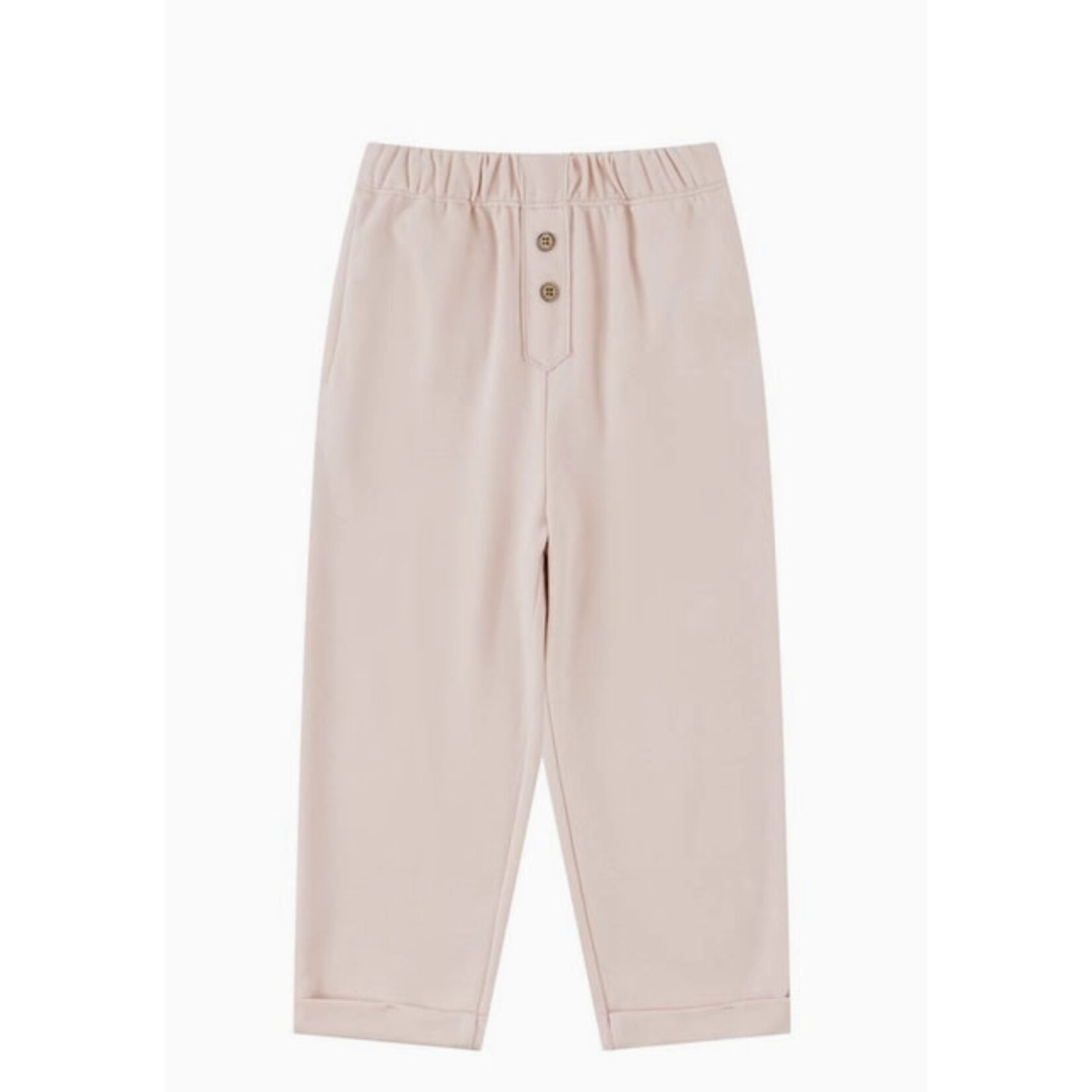 Norsu Organic Toddler Relaxed Tapered Pant-Smoke Rose