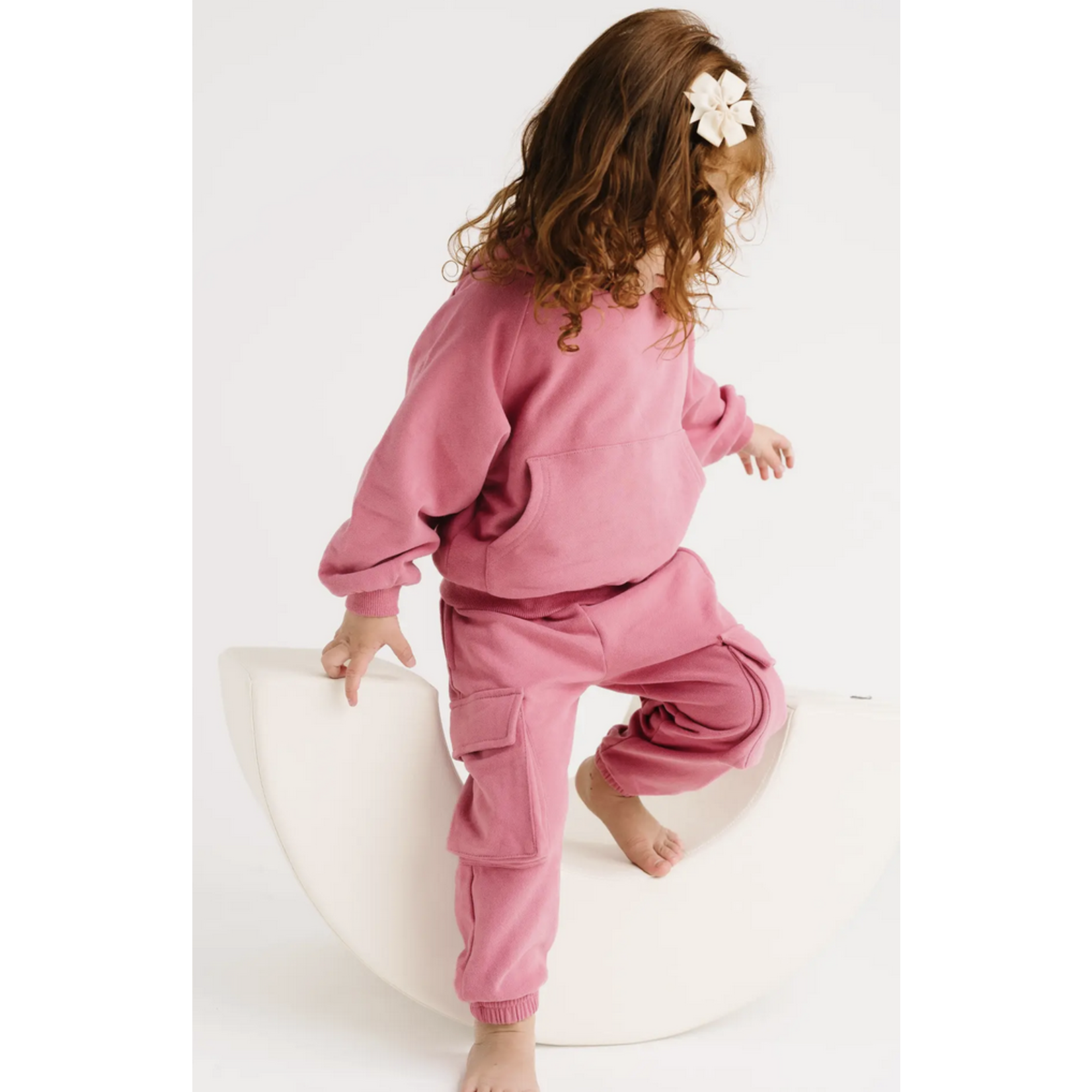 Little One Shop Berry Cargo Hoodie Set