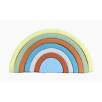 Three Hearts Rainbow Stacker Teether