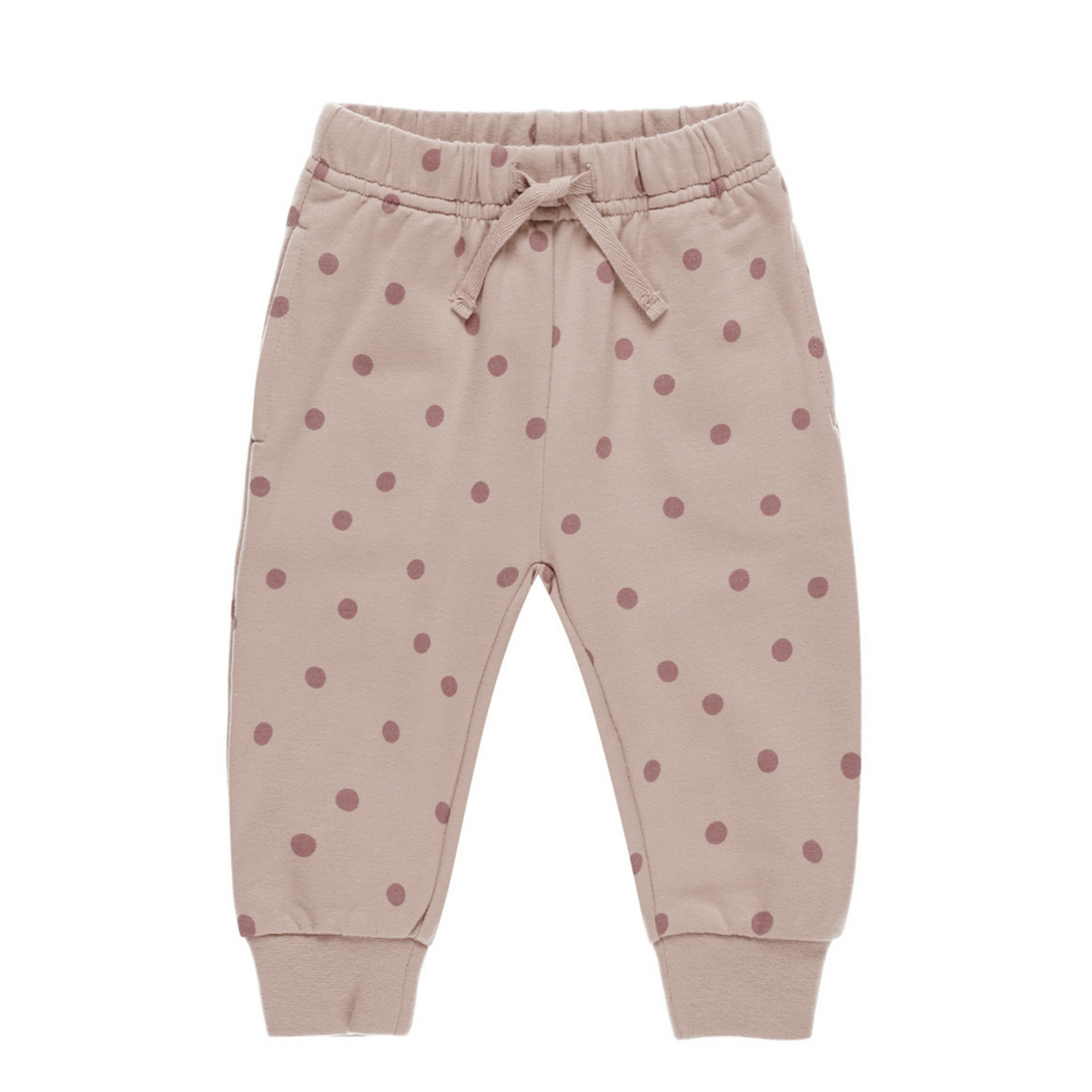 Quincy Mae RELAXED FLEECE SWEATPANT || POLKA DOTS