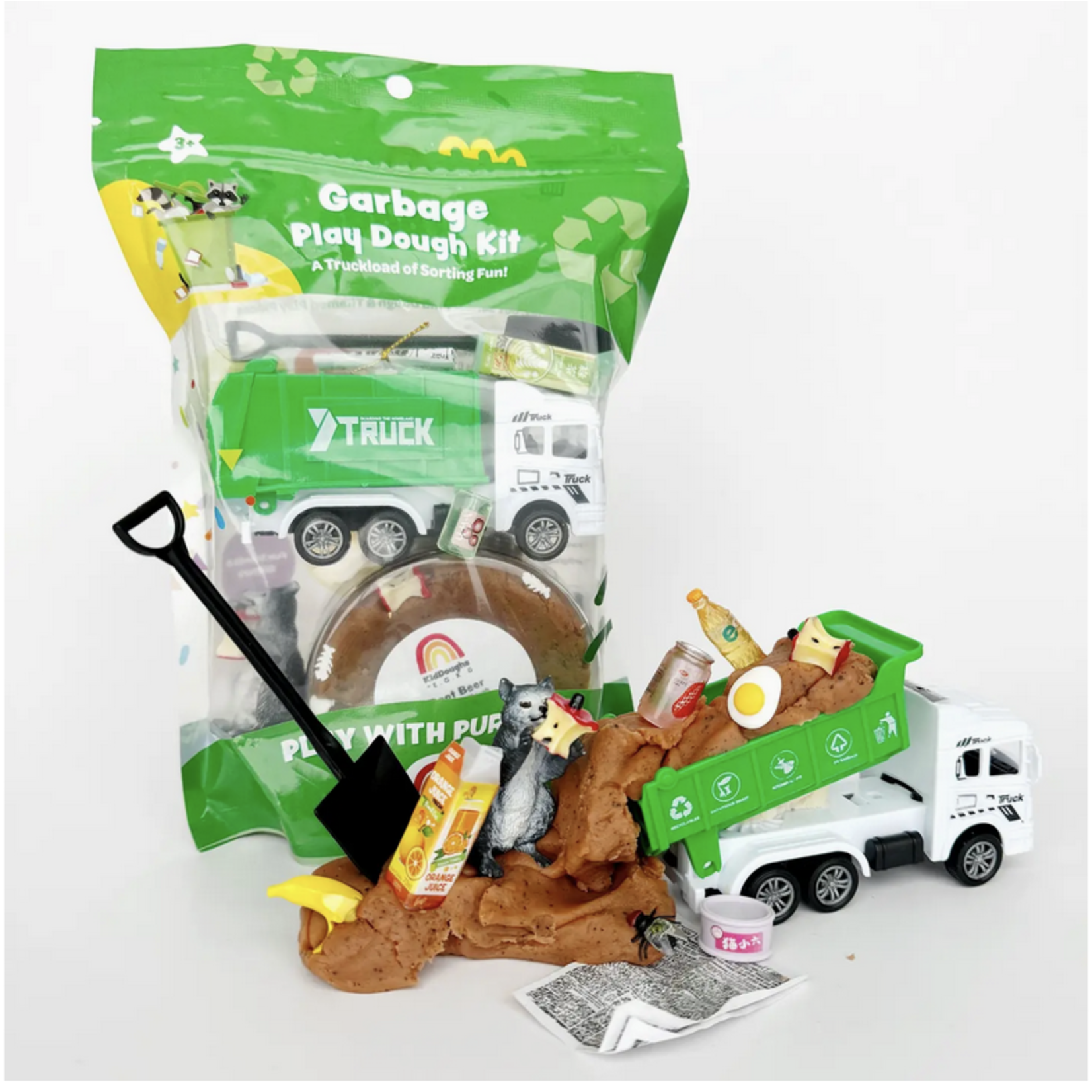 Earth Grown Kidsdough Garbage (Root Beer) Kiddough Play Kit