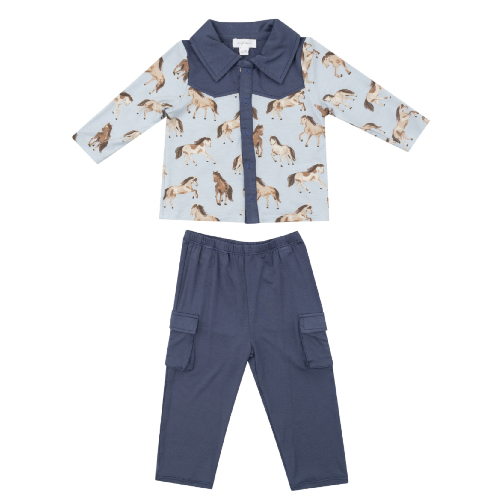 Angel Dear Horses - Cowboy Button-down And Pant