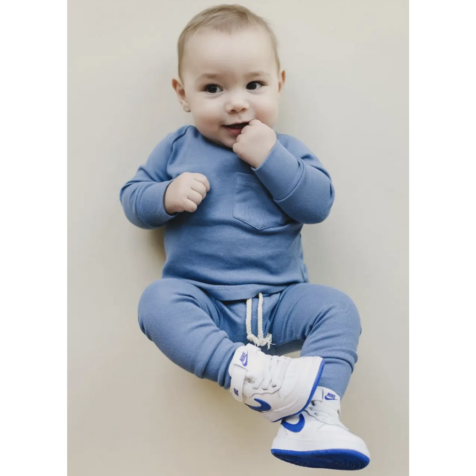 Lucky Panda Kids Lounge Set | Ocean Blue