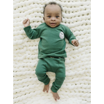Lucky Panda Kids Lounge Set | Smiley Green