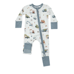 Angel Dear Construction Alphabet - 2 Way Zipper Romper