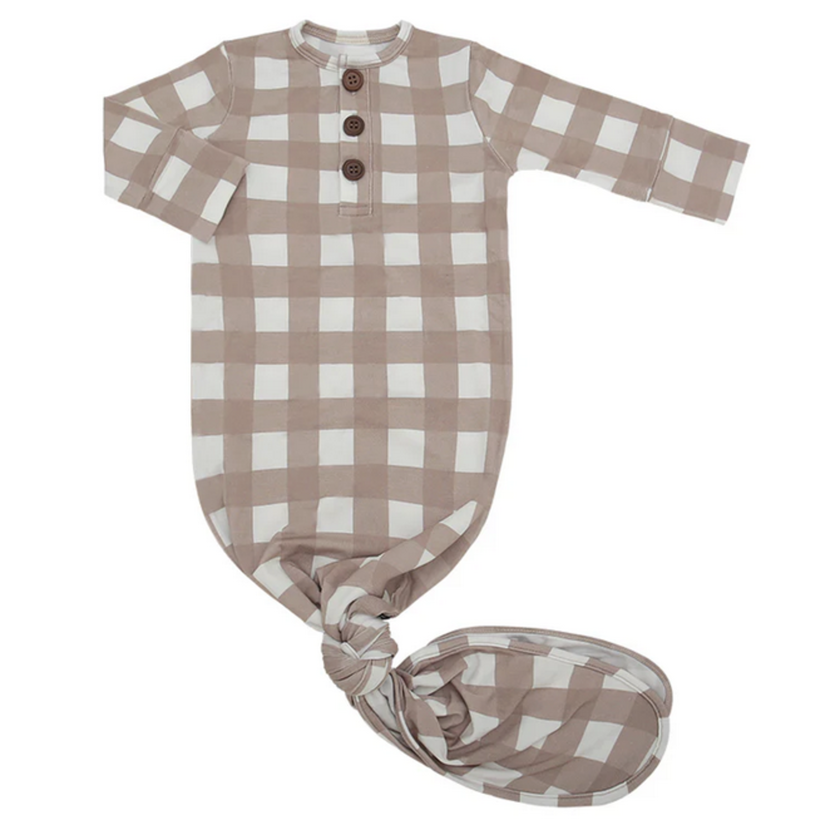 Belan J Sleep Gown - Taupe Plaid