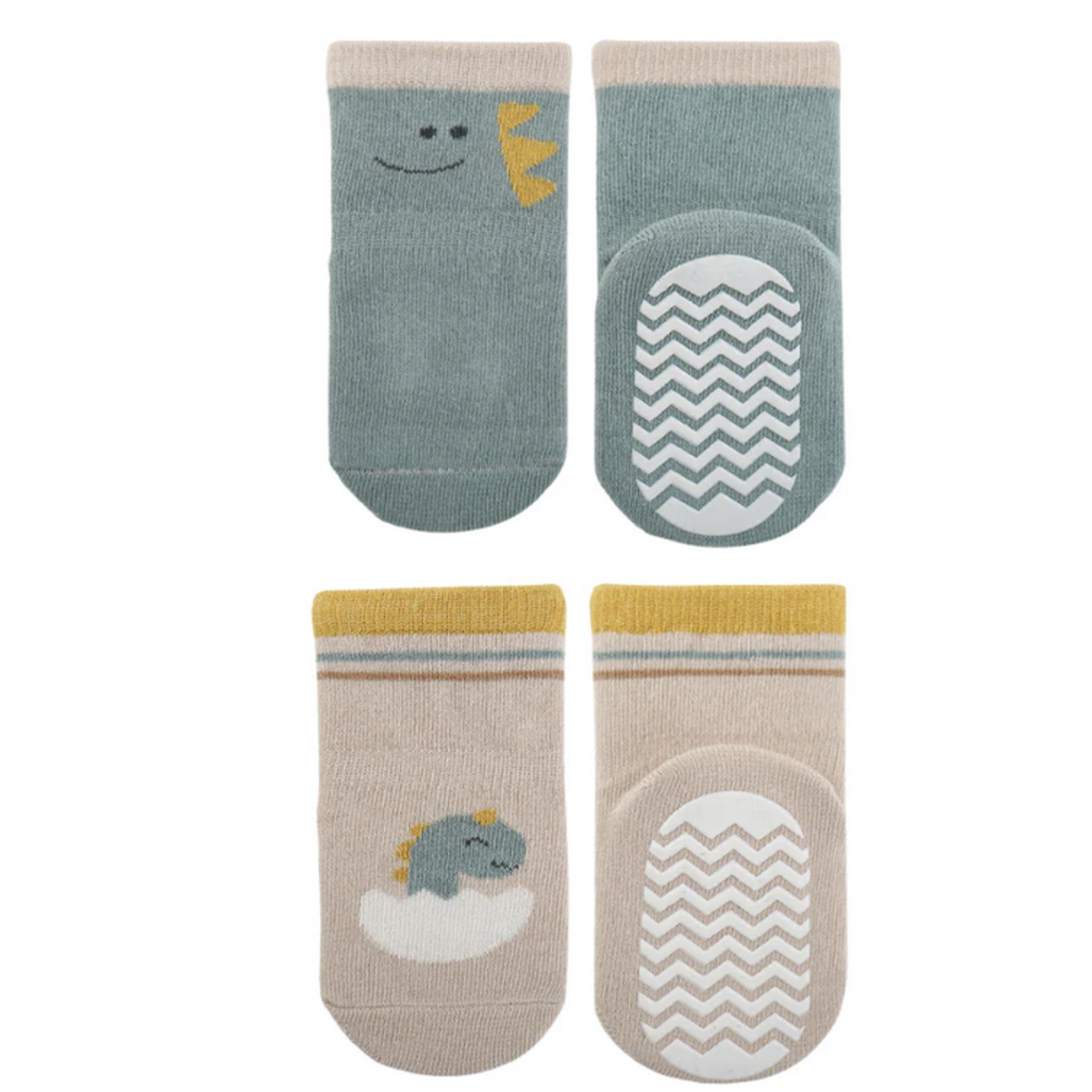 Belan J Cozy Non-Slip Socks (2 pack) - Dinos 1-3Y