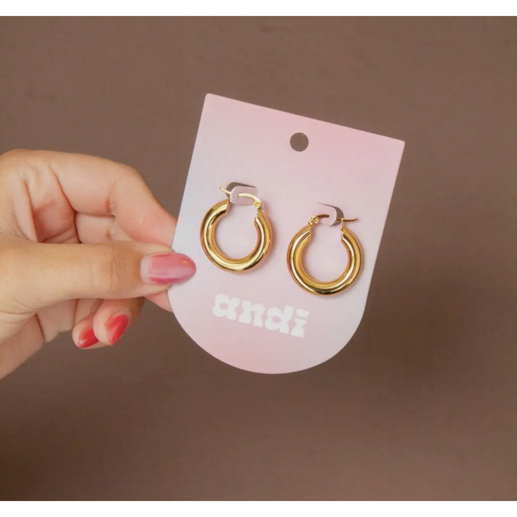 Shop ANDI Big Barrel Hoops - Hypoallergenic