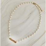 Ellison + Young Mama Pearl Chain Necklace