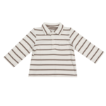 Angel Dear Ribbed Brown Stripe - Polo L/s Shirt