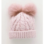 Huggalugs Blush Pink Fluffer Beanie Hat Baby & Kids