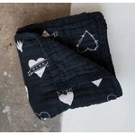 Everyday Leisure Tattoo Heart | Reversible Muslin Quilt