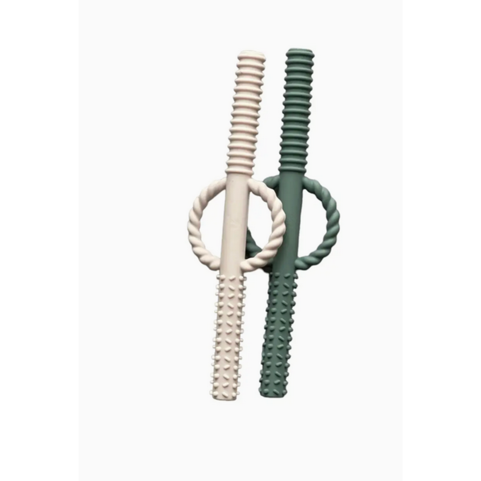 Three Hearts Teething Tube Teether Set