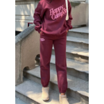 Happy Camp3r Puff Series Sweatpants - Burgundy