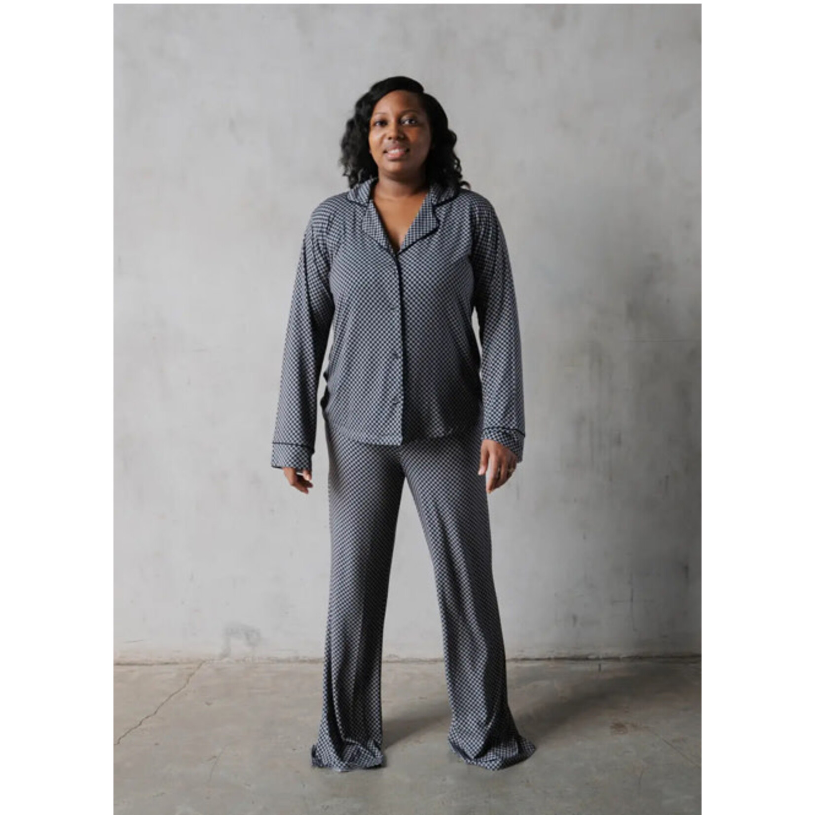 Everyday Leisure Midnight Checker | Women's Flare Set