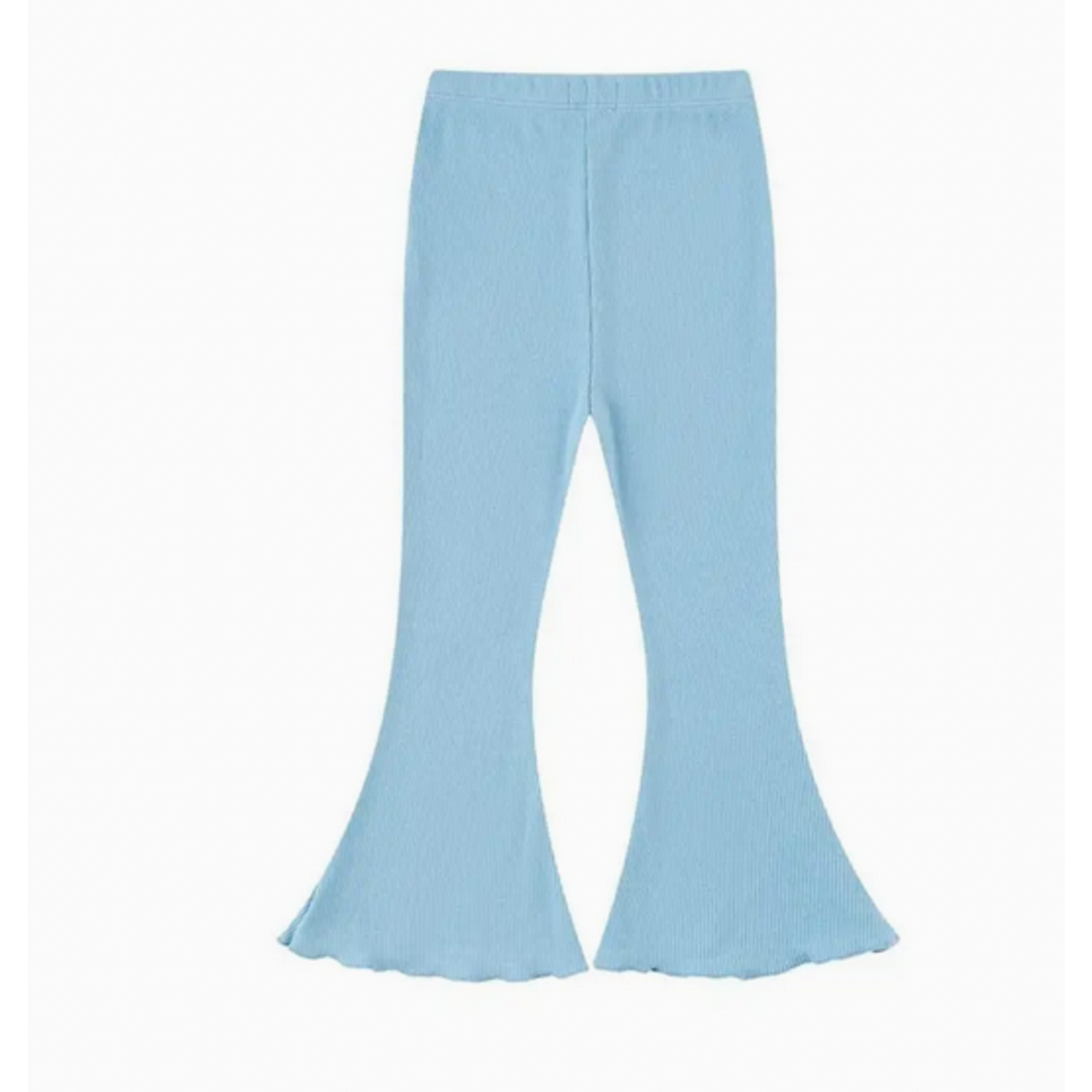 Norsu Organic Girls Organic Bamboo Flared Pant-Delphinium Blue