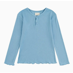 Norsu Organic Girls Toddler Organic Bamboo Shirt-Delphinium Blue