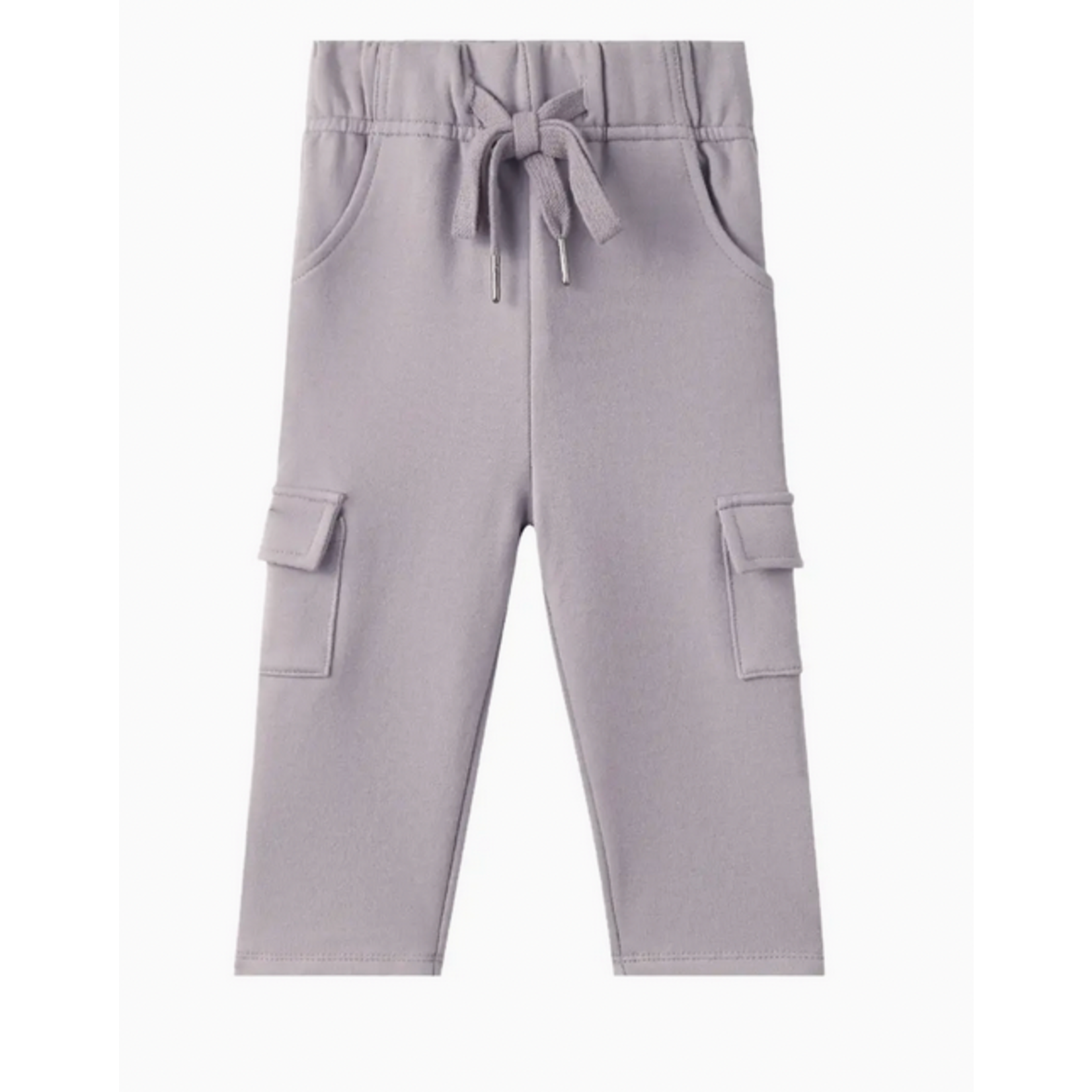 Norsu Organic Organic Toddler Cargo Fleece Sweatpants-Grey
