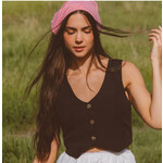 Shop ANDI Checkered Tie Bandana - Red