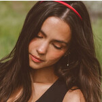 Shop ANDI Ruby Red Silky Headband