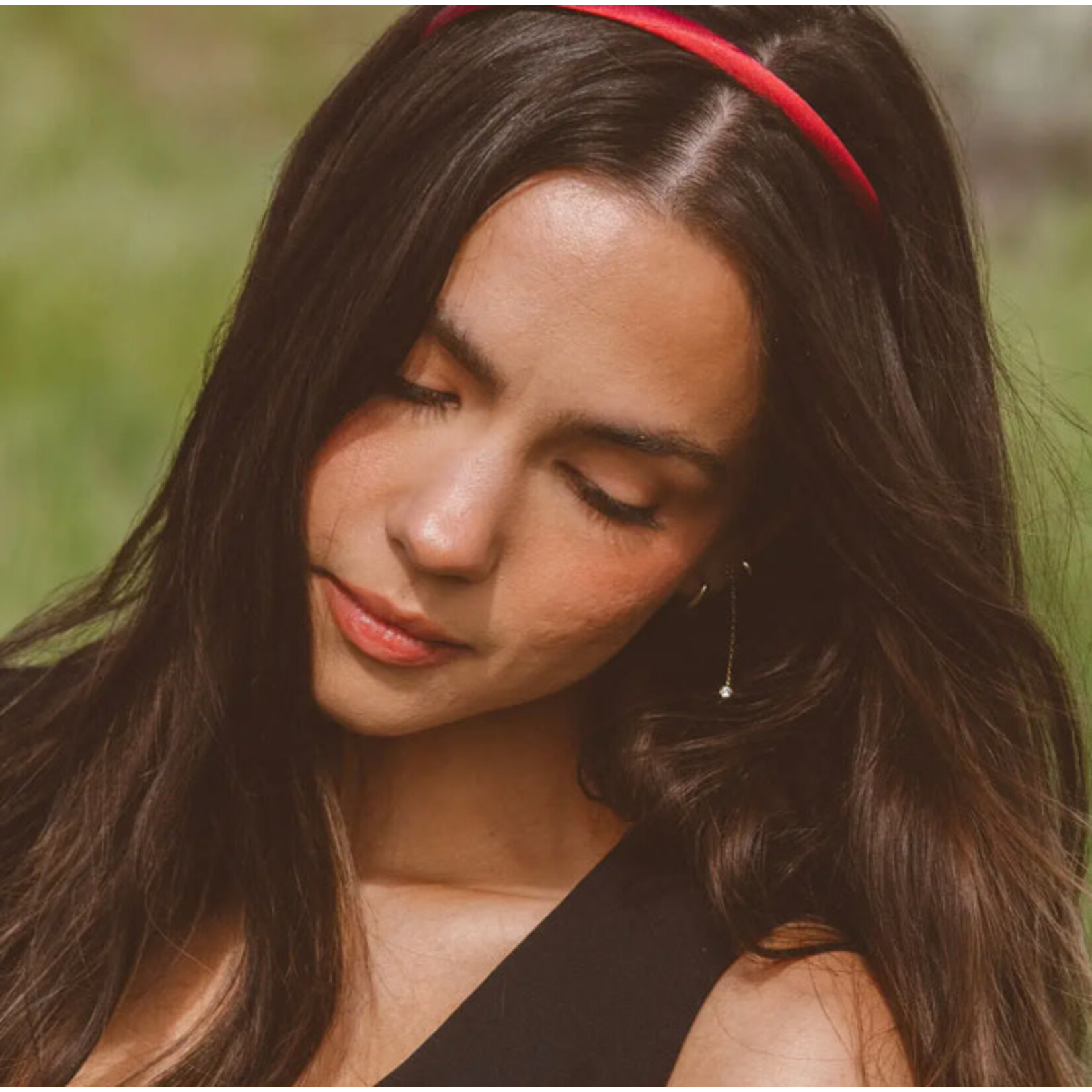 Shop ANDI Ruby Red Silky Headband