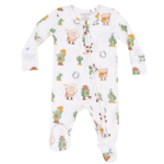 Angel Dear Avocado Toast Western 2 Way Zipper Footie