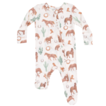 Angel Dear Western Horses Uni 2 Way Zipper Footie