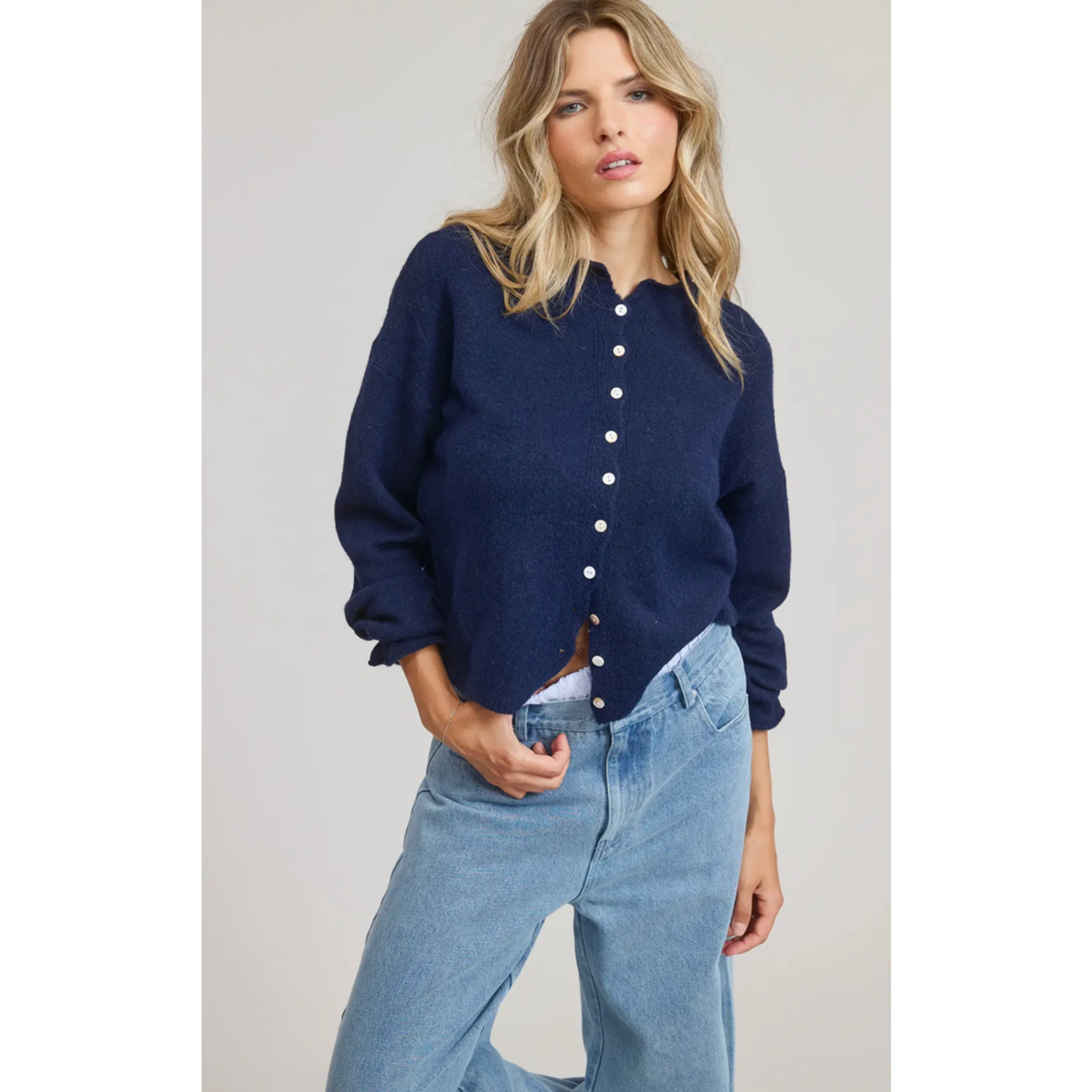 MIMOSA Essential Button Down Cardigan Top