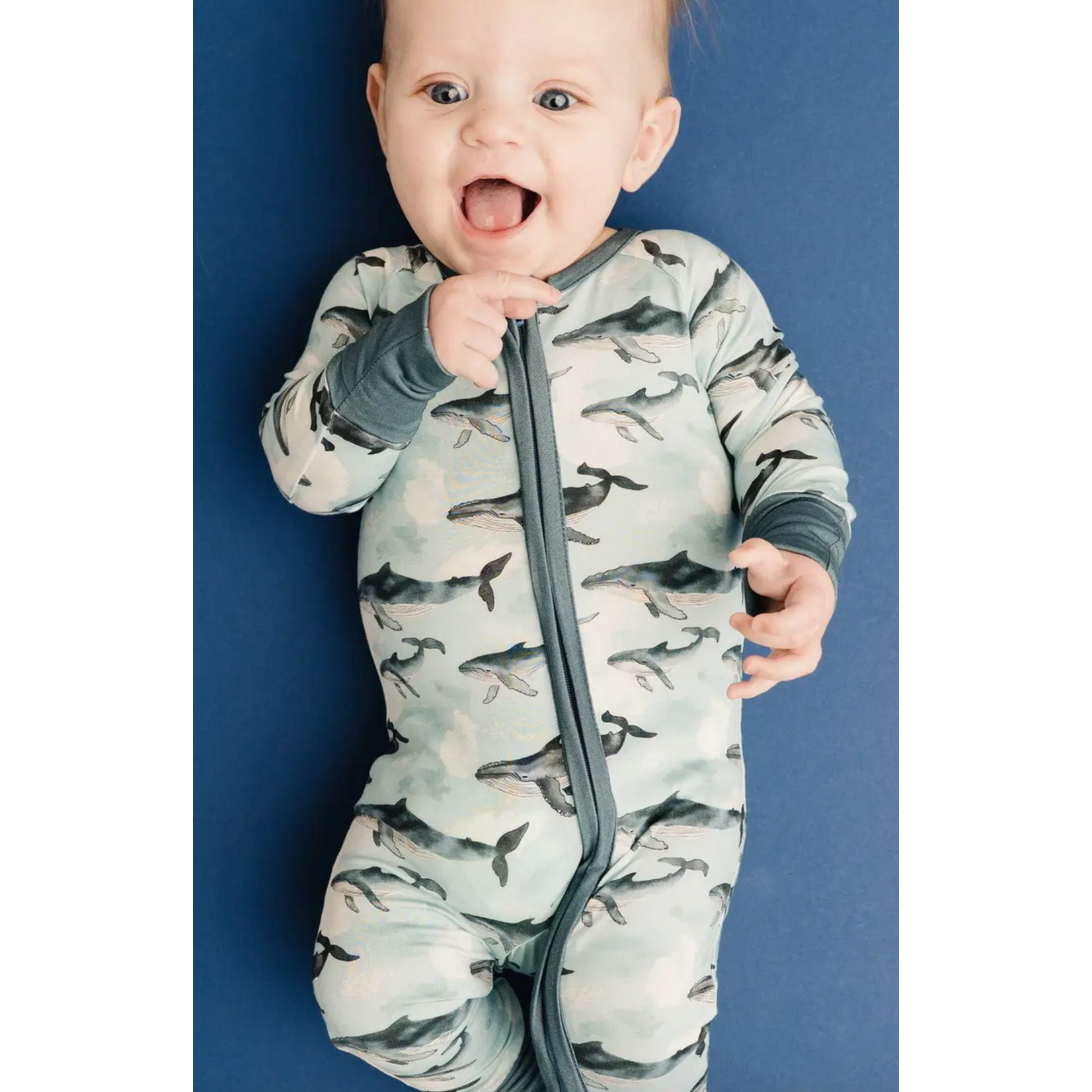 Little One Shop Whale Watch Bamboo Sleeper