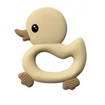 Three Hearts Bpa Free Silicone Ducky Teether