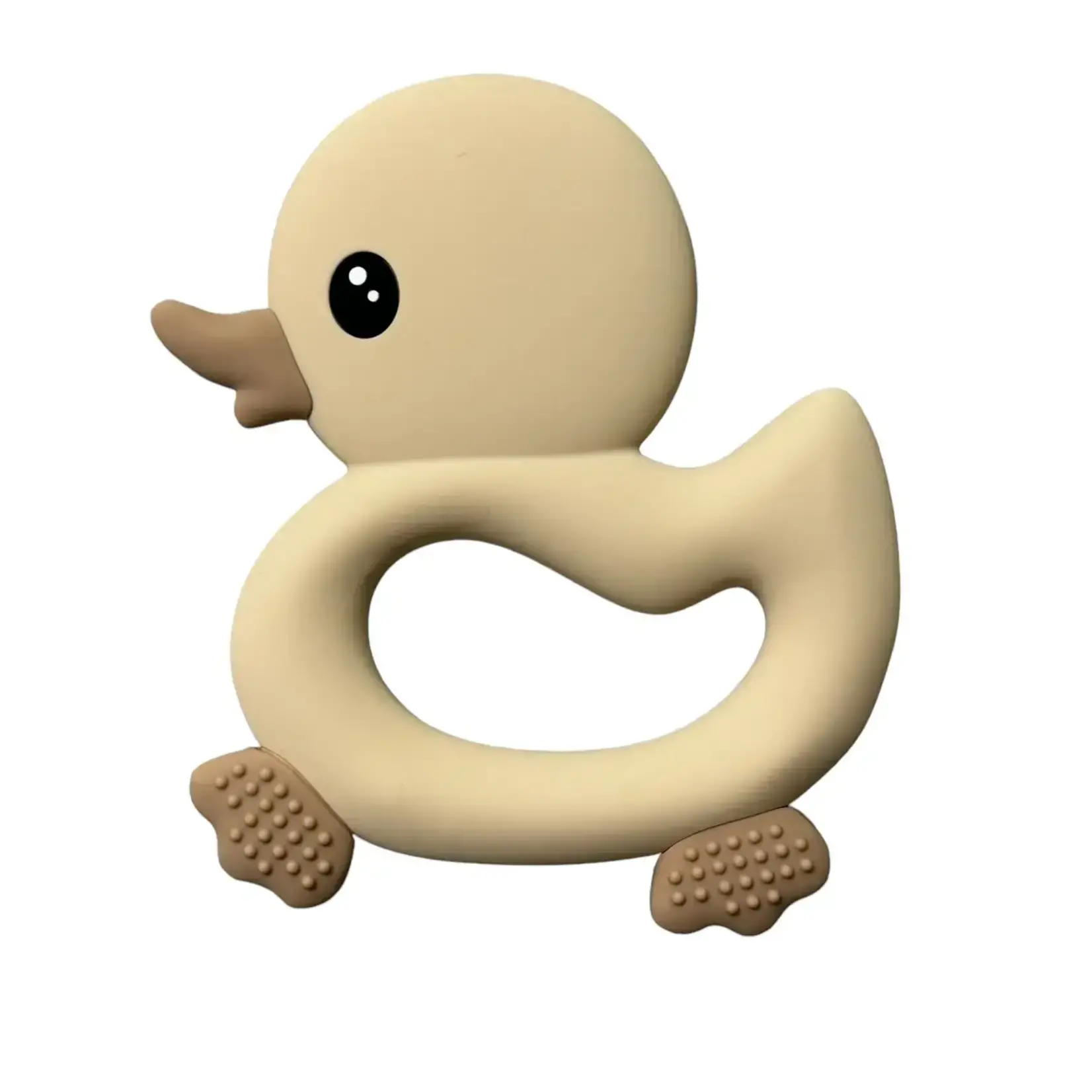 Three Hearts Bpa Free Silicone Ducky Teether