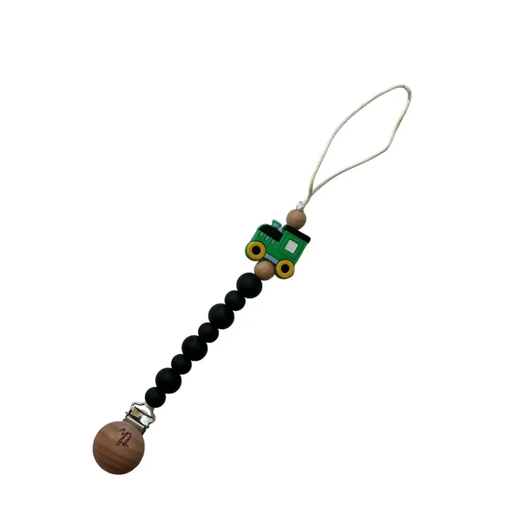 Three Hearts Teether Toy Clip - Tracker