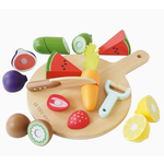 Le Toy Van Wooden Chopping Board & Sliceable Play Food