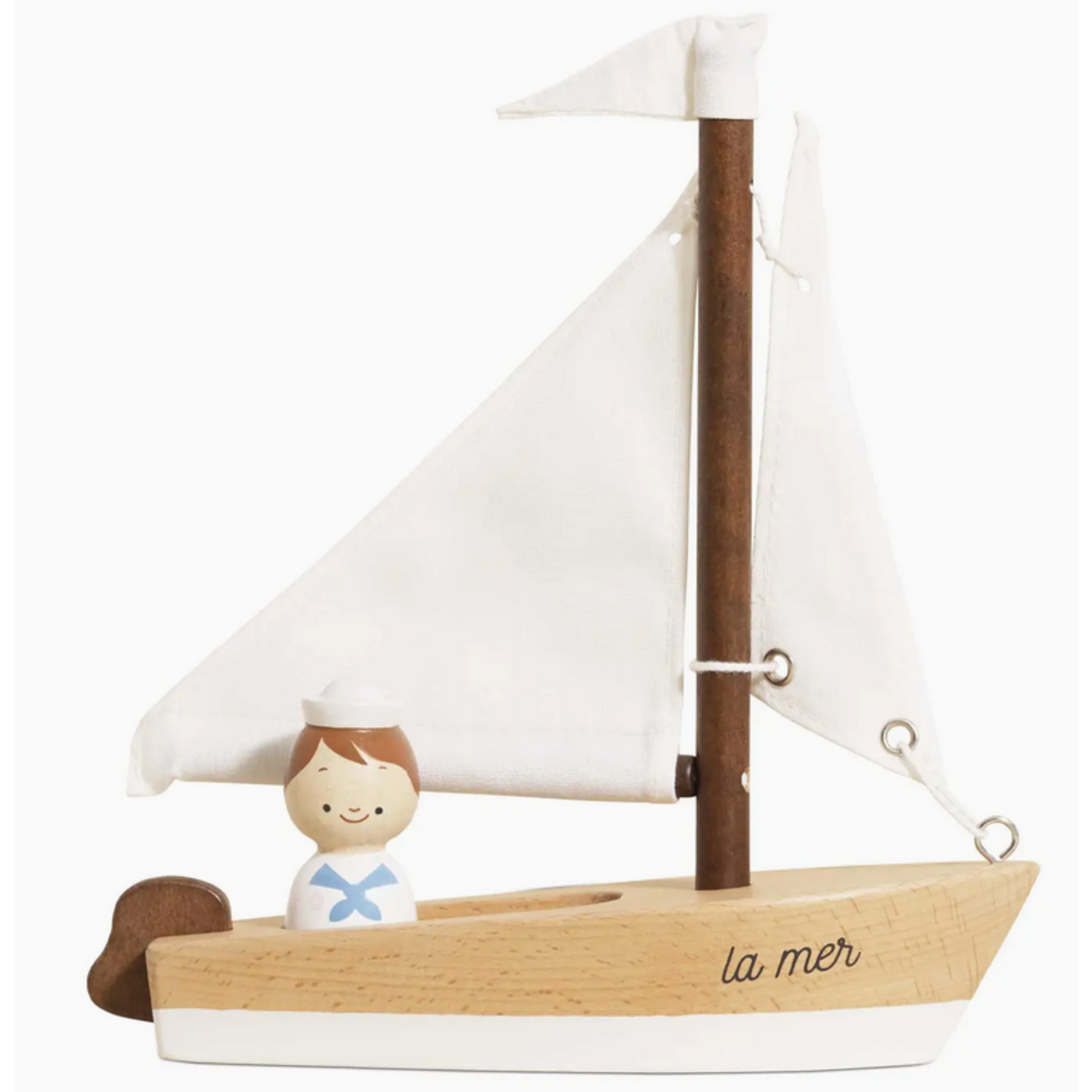 Le Toy Van Wooden Sailing Boat & Captain