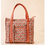 Darling Effect The Everyday Quilted Tote Bag-Everbloom Dusty Rose
