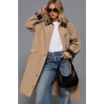 Active Basic Long Trench Coat