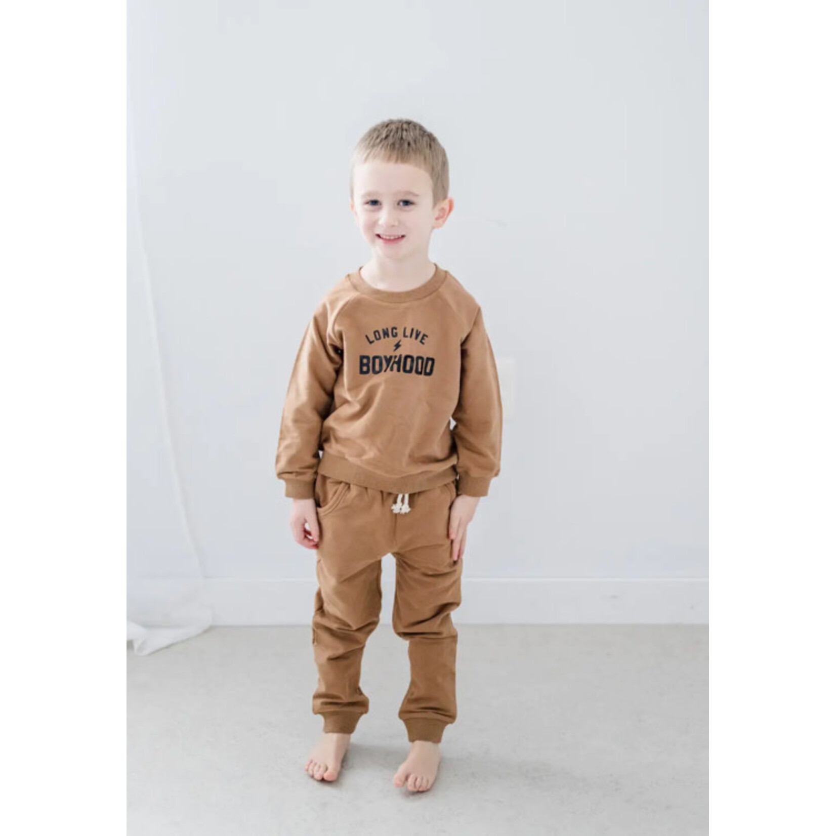 Tiny Toes Long Live Boyhood Organic Lounge Set