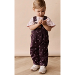 Jamie Kay Blair Cord Overall - Cherry Love Plum Embroidery