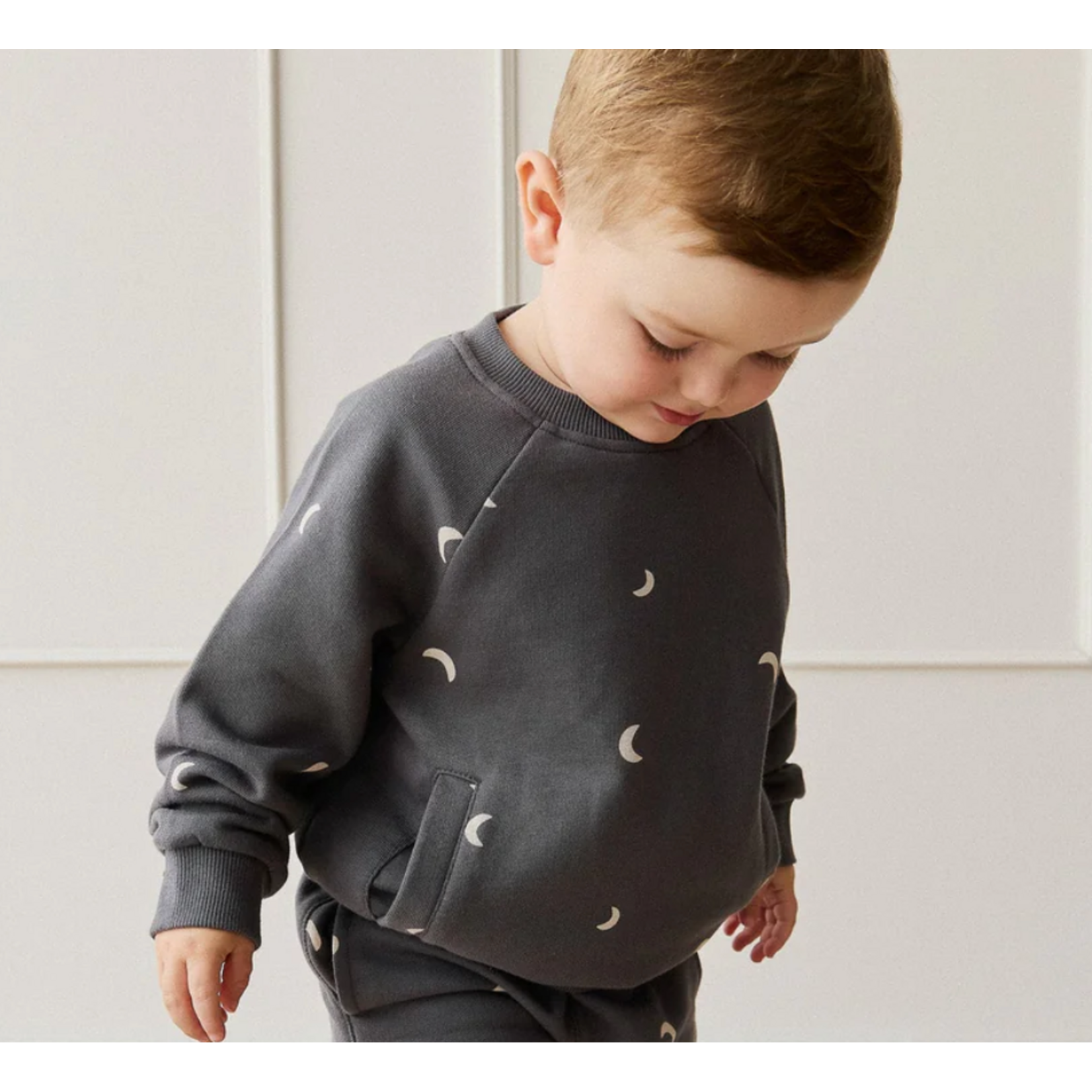 Jamie Kay Organic Cotton Henry Sweatshirt - Crescent Moon Icelandic