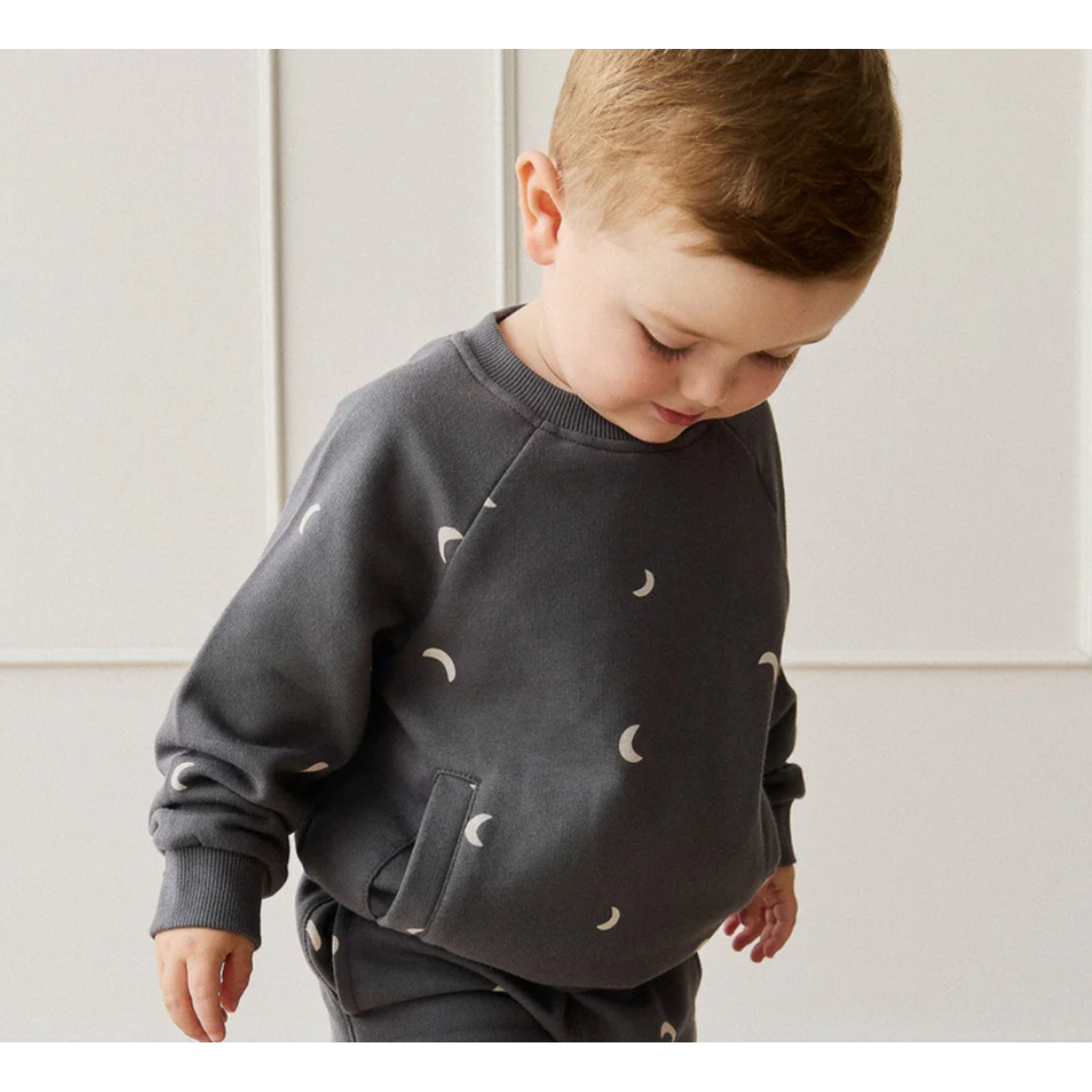 Jamie Kay Organic Cotton Henry Sweatshirt - Crescent Moon Icelandic