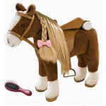 Gotz Gotz Big Plush Combing Horse with Saddle and Bridle Dolls