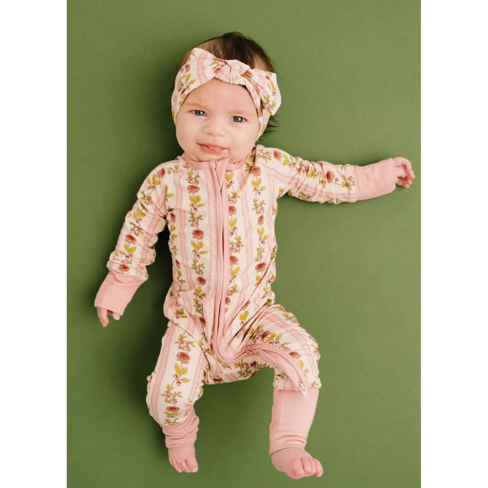 Little One Shop Vintage Floral Stripe Bamboo Sleeper