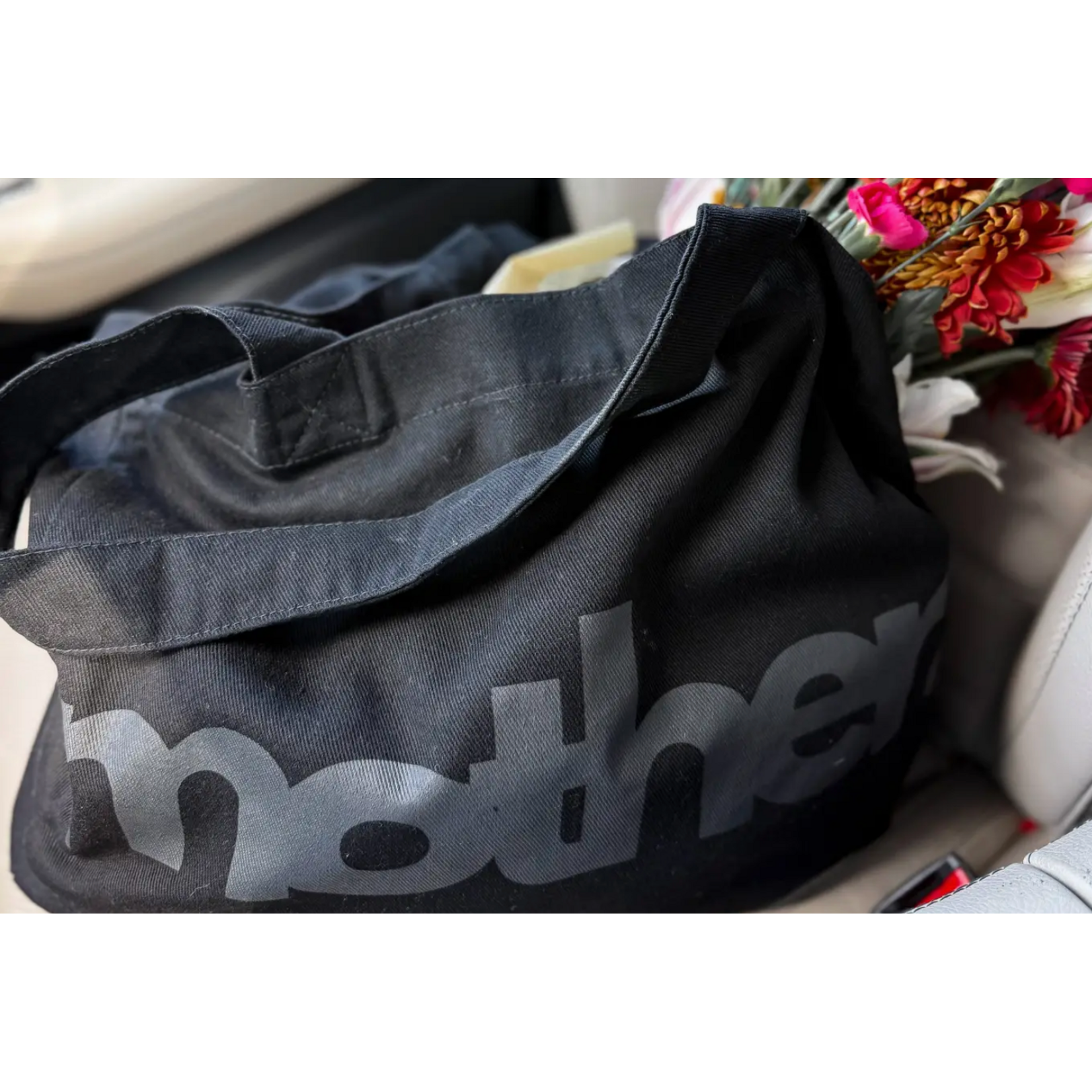 Mother Hats Mother.- Oversized Tote - Black
