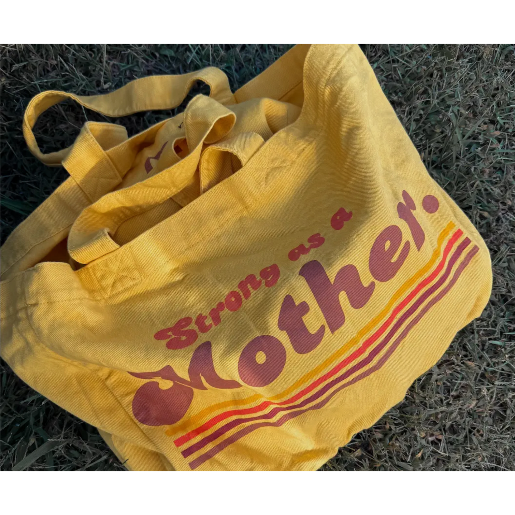 Mother Hats Strong As A Mother® - Oversized Tote - Yellow